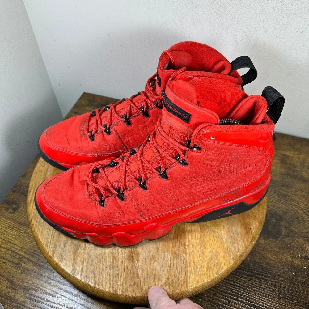 Jordan 9 Retro Chile Red Mens Size 13 Red Black CT8019-600 Basketball Shoes